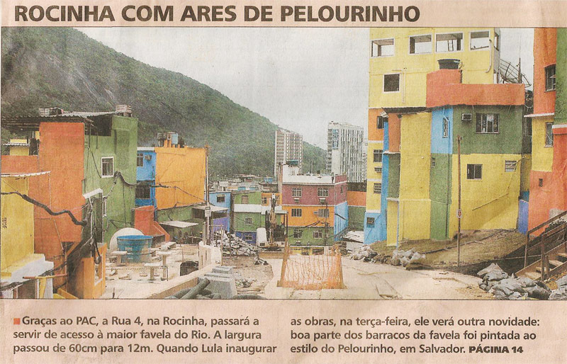 Rocinha - Jornal Extra - 19 de dezembro de 2010